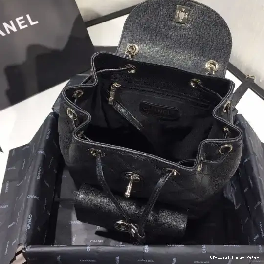 Hyper Peter BACKPACK CHANEL CAVIAR IN HARDWARE WITH GOLD 0612